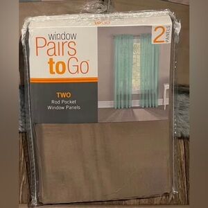 Window  Pairs to Go  TWO Rod Pocket  Window Panels